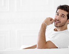 Confident man enjoying the benefits of cosmetic dentistry