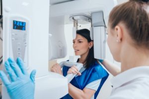 patient getting an X-ray