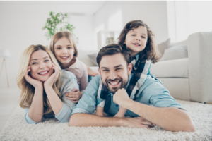 Family smiling